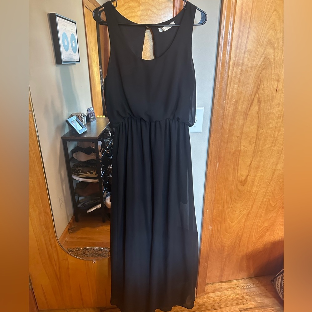 Malloy Black Maxi Dress (L)